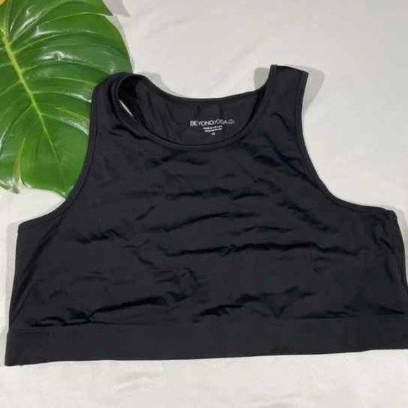 Beyond YogaHigh Neck Racerback Sports Bra